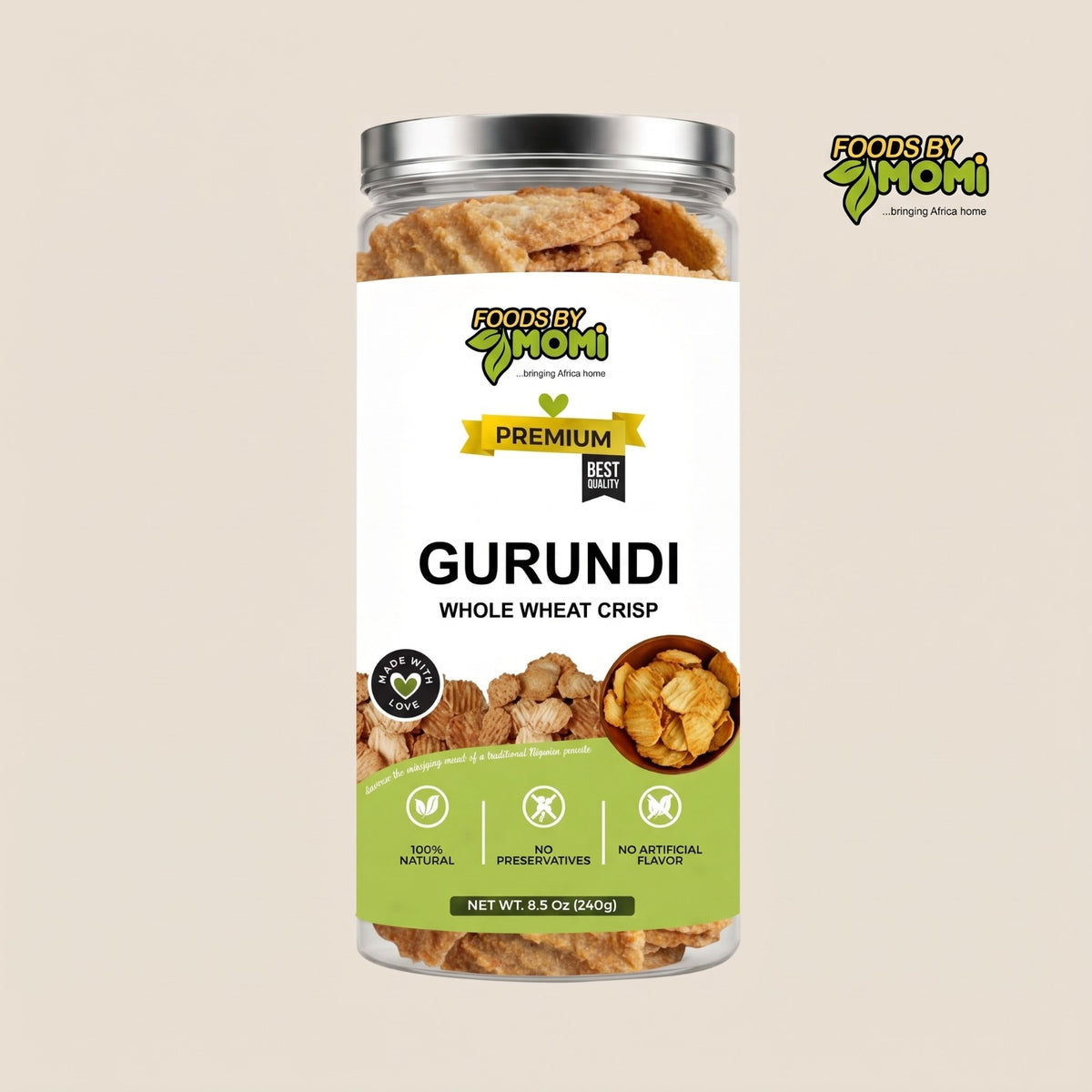 Foodbymomi Gurundi aka Crunchy Whole Wheat Crisp